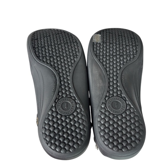 Revitalign Roma Comfort Sandals Sz 9 Orthotic Adjustable Black Suede Backstrap - Picture 5 of 14